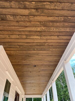 Before and After Door and Patio Roof Staining in Flovilla, GA (2)