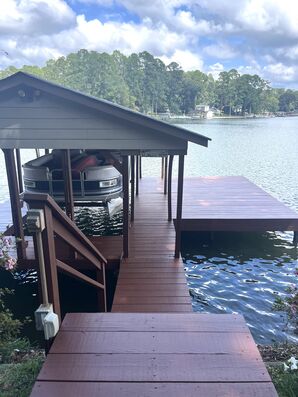 Before and After Dock Staining Services in Jackson, GA (1)