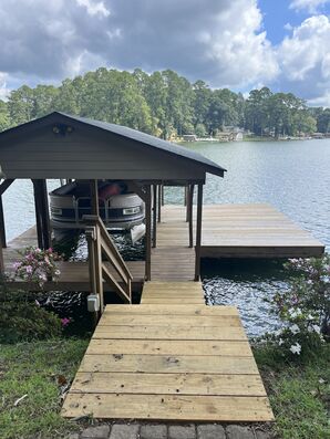 Before and After Dock Staining Services in Jackson, GA (2)